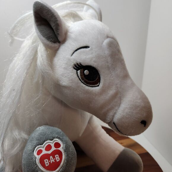 White Horse Plush by Build-A-Bear - Picture 2 of 11